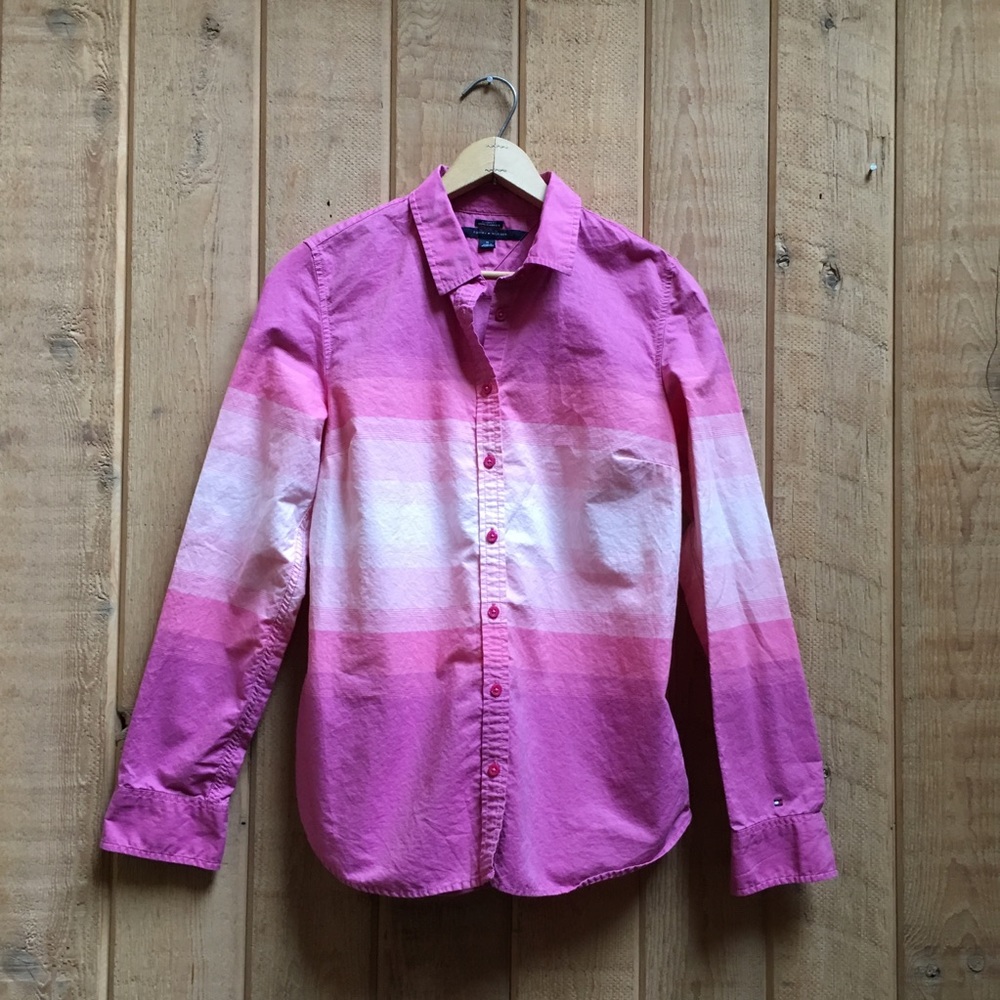 Tommy Hilfiger Pink Button Down Shirt